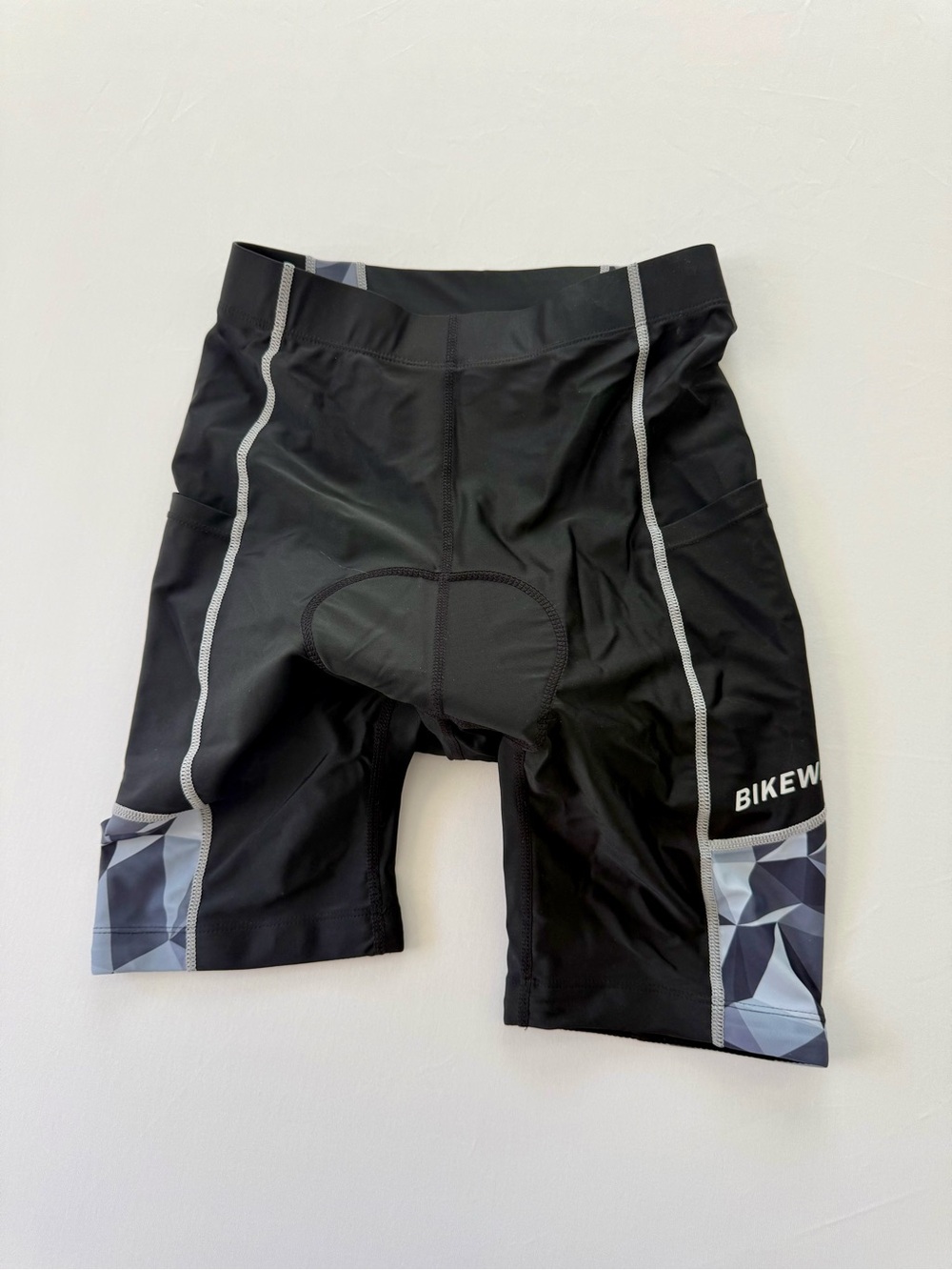 Men's Black Padded Athletic Cycling Shorts